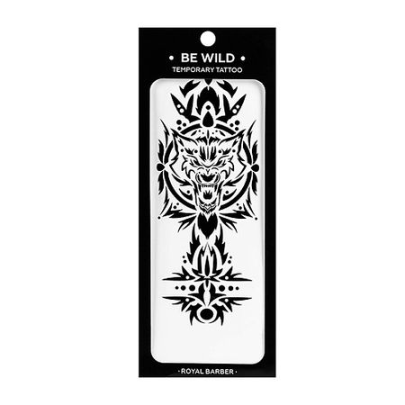 Тату ROYAL BARBER Переводная татуировка Tattoo BE WILD earlfamily naked loli full of tattoo автомобильные наклейки аниме nsfw девушка автомобильные аксессуары наклейка jdm сексуальная наклейка украшение