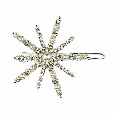 Заколка для волос LUKKY Заколка-автомат Снежинка именные карточки для рассадки снежинка 50 шт