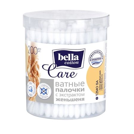 Ватные палочки BELLA Ватные палочки cotton care женьшень