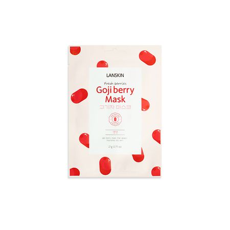 Крем для лица LANSKIN Тканевая маска с ягодами годжи искусственные веточки сосны с ягодами