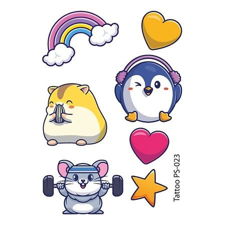 Наклейки для тела ПОЛИСФЕРА Временная переводная татуировка Tattoo PS-023 earlfamily naked loli full of tattoo автомобильные наклейки аниме nsfw девушка автомобильные аксессуары наклейка jdm сексуальная наклейка украшение