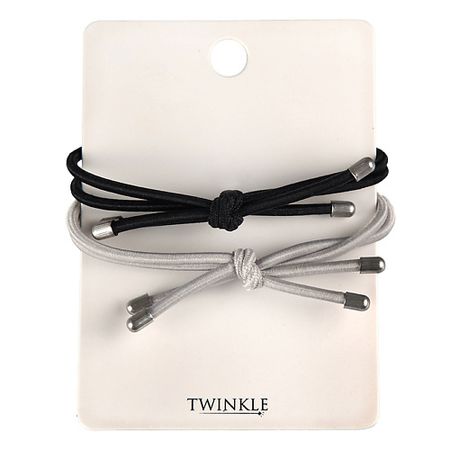 Набор резинок для волос TWINKLE Набор резинок с металлическими деталями 1 держатель лотка для швабры совместимое с деталями dreame l10s ultra l10s pro l10 prime s10 pro xiaomi s10 x10 x20 b101cn