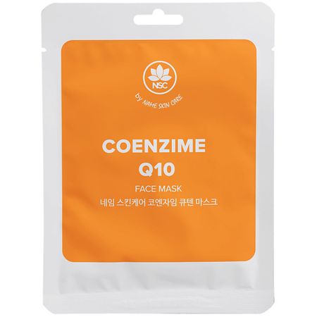 Маска для лица NAME SKIN CARE Тканевая маска для лица Коэнзим Q10 коэнзим q10 кардио капс 500 мг 30