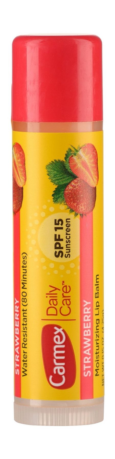 Carmex Daily Care Strawberry Moisturizing Lip Balm Stick SPF 15 вазелин косметический масло наруж фл 100 мл