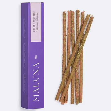 Набор декоративных свечей MALUNA Магические розовые свечи с душицей