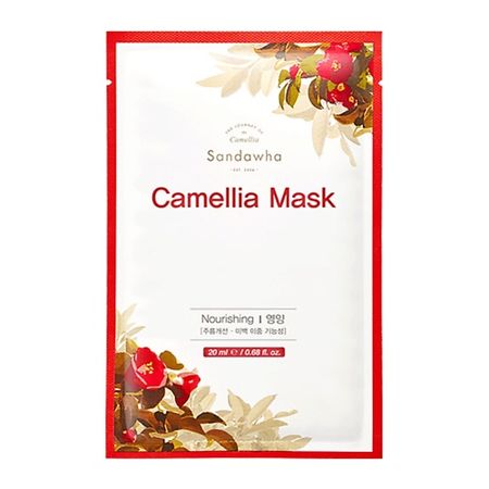 Маска для лица SANDAWHA Маска для лица питательная на основе экстракта камелии японской еда perfect fit лакомство immunity для кошек с курицей и добавлением экстракта бархатцев для поддержания иммунитета 50г 50 г