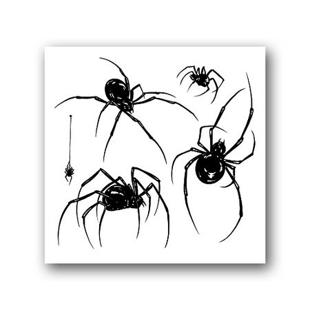 Тату TATTS Переводная тату Spiders 10*10см