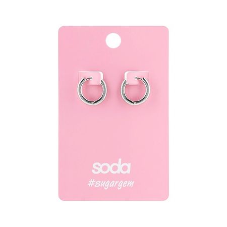 Серьги SODA Серьги SILVER COLOR #sugargem plain studio серьги dotted oval earrings – silver
