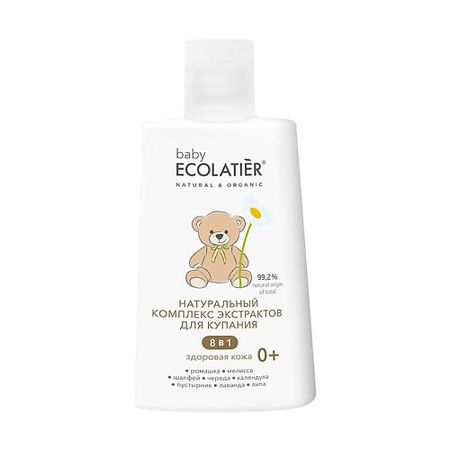 Экстракт для купания ECOLATIER baby Натуральный комплекс экстрактов 8 в 1 