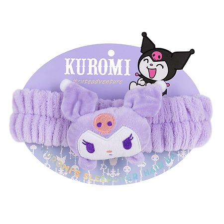 Повязка для фиксации волос SODA Повязка косметическая для волос Kuromi's Sleepover #cuteadventure рождественская повязка на голову с рогом оленя