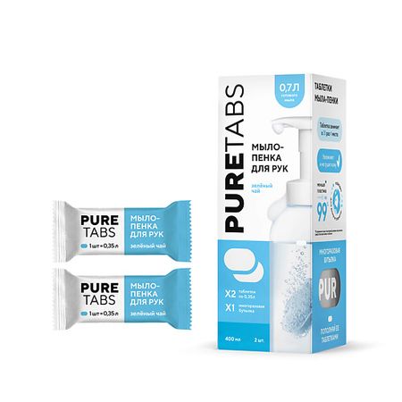 Пенка для рук PURETABS Мыло-пенка для рук - бутылка и 2 таблетки бутылка для жидкости mechanic sd150 tz01