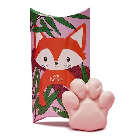 Мыло твердое для умывания BEAUTY BAR Конжаковое мыло для умывания с ароматом личи