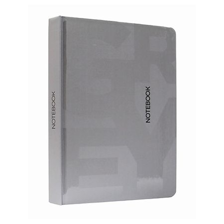 Блокнот MYART Ежедневник недатированный Total Grey 1, в клетку, твердая обложка