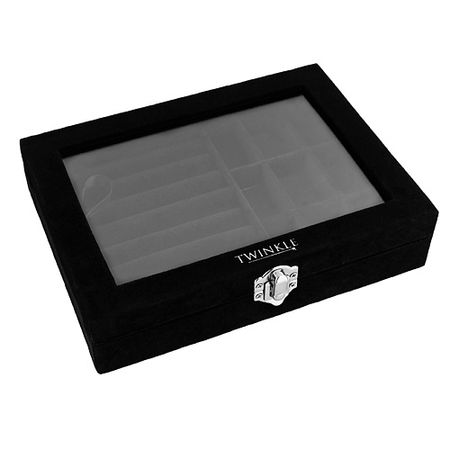 Кейс TWINKLE Кейс для украшений Black Velvet лазерные пакеты для хранения украшений