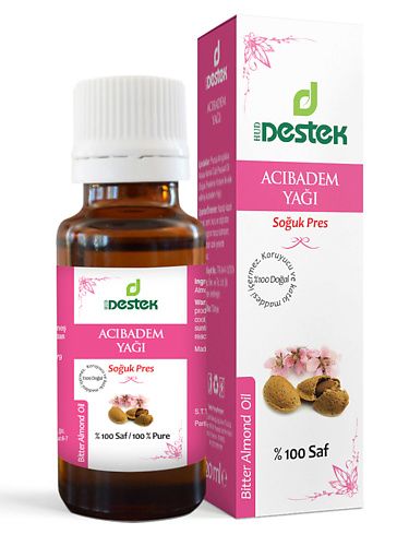 Масло для тела DESTEK Косметическое масло горького миндаля для лица, тела, волос