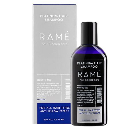 Шампунь оттеночный RAMÉ Шампунь нейтрализатор желтизны PLATINUM HAIR SHAMPOO спрей compliment blondie mania д волос нейтрализатор желтизны 200 мл
