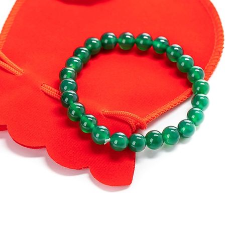 Браслет AGAT-ILONA Браслет женский из бусин хризопраз в подарочном мешочке