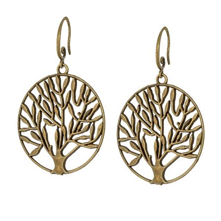 Серьги KOSHIKA Серьги Оливковое дерево в бронзе серьги koshika серьги с натуральным тигровым соколиным бычьим глазом триглаз 12мм