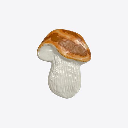 Брошь LA PALME ARTISAN CERAMICA Брошь-значок из керамики Гриб белый Л лазерный значок drama revenged love