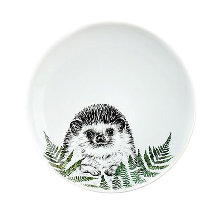 Тарелка DOLCE CERAMO Тарелка керамическая «Ёжик» большая керамическая тарелка abdo   и белая