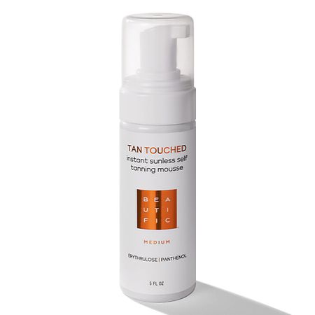Мусс-автозагар для тела BEAUTIFIC Тонирующий мусс-автобронзант для тела Tan Touched мусс автозагар для тела minetan классический мусс–автозагар с натуральным золотистым оттенком caramel self tan foam