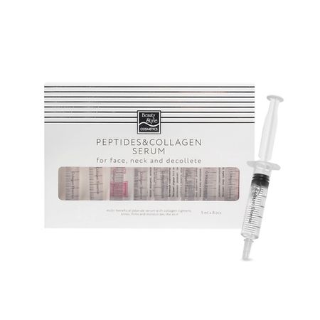 Концентрат для лица BEAUTY STYLE Подтягивающий активный концентрат с гидролизатом коллагена тоник для лица гельтек тоник с гидролизатом коллагена и алоэ вера