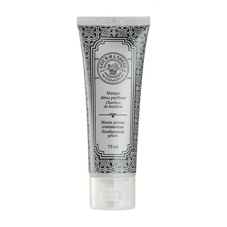Маска для лица GOURMANDISE Маска детокс для лица очищающая Бамбуковый уголь Masque Detox Purifiant Carbon de Bamboo бамбуковый веер для декора