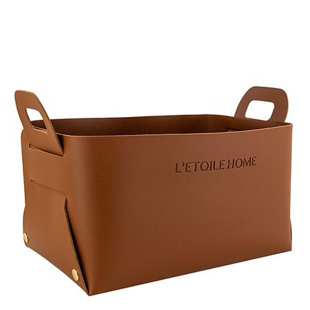 Органайзер LETOILE HOME Корзина для хранения коричневая декоративная наволочка medicci home коричневая