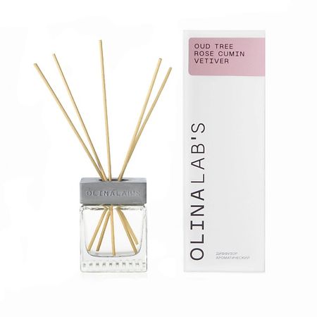 Аромадиффузор OLINALAB'S Диффузор ароматический Oud tree Rose Cumin Vetiver