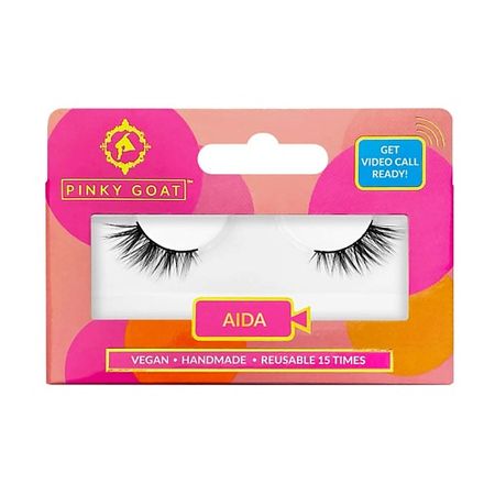 Ресницы накладные PINKY GOAT Ресницы накладные удлиняющие AIDA спрей для волос green mama by aida moya