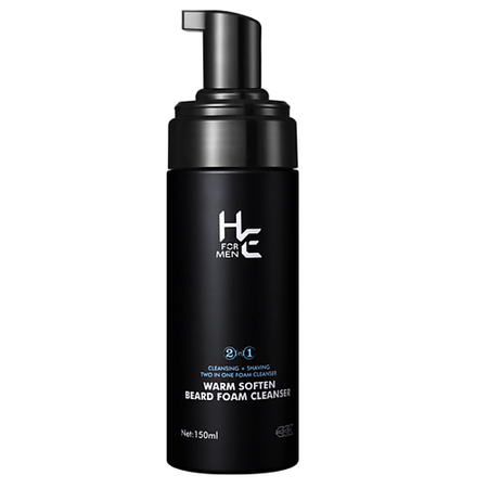 Пена для бритья HE FOR MEN Теплая смягчающая пенка для бритья и очищения бороды и бритья 2в1 теплая стеганая дверная занавеска из полиэстера