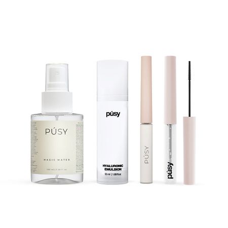 Набор средств для лица PUSY Подарочный набор косметики для бровей SKINCARE кисть для лица valeriya kutsan кисть 4н для бровей подводки графических элементов