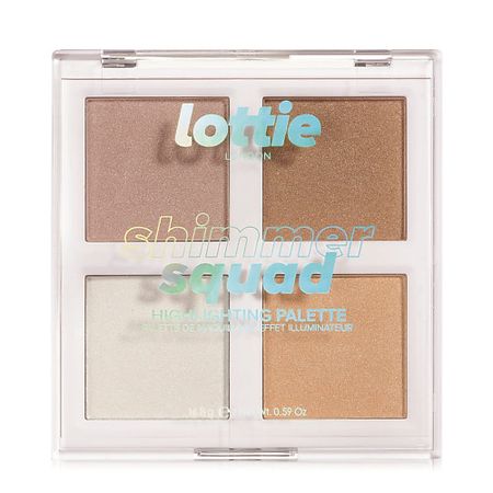 Палетка LOTTIE LONDON Палетка пудровых хайлатеров Shimmer Squad
