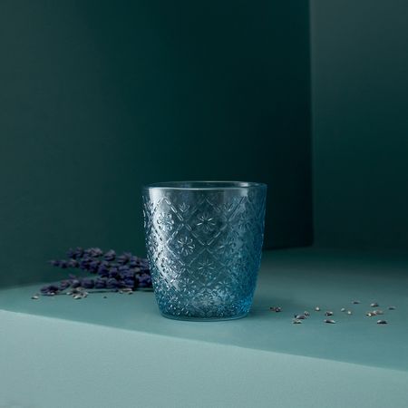 Подсвечник Эфри/Efri, голубой необработанный голубой флюорит