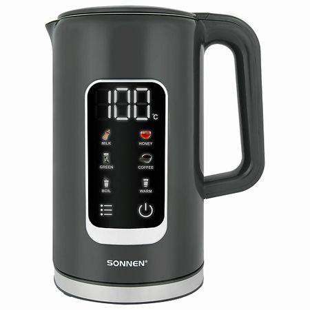 Чайник электрический SONNEN Чайник с терморегулятором и дисплеем KT-8723G 40k 300w 220v ультразвуковой генератор драйвер печатной платы с дисплеем для ультразвукового очистителя