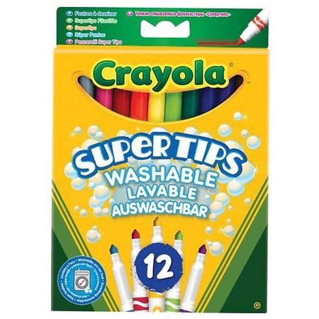 Набор фломастеров CRAYOLA Смываемые фломастеры Super Tips Washable