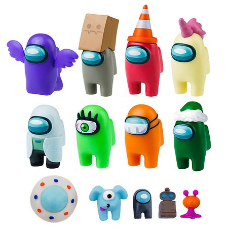 Набор детский AMONG US Набор фигурок 3 серия с аксессуарами (герой призрак) канифольные фигурки хэллоуин тыква призрак