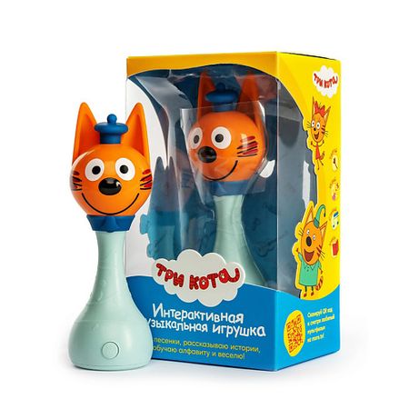 Интерактивная игрушка ALILO Интерактивная музыкальная игрушка alilo Три кота. Коржик. Белый шум, ночник, песенки, сказки.