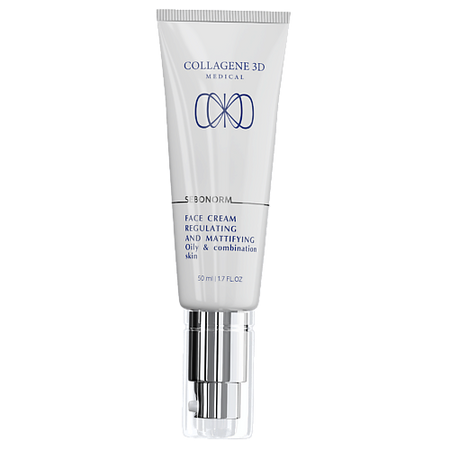 Крем для лица COLLAGENE 3D MEDICAL Крем для лица себорегулирующий для жирной и комбинированной кожи SEBONORM smart medical салфетки антисепт 100