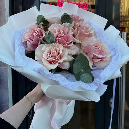 Букет живых цветов DARI ЦВЕТЫ Монобукет из французских роз