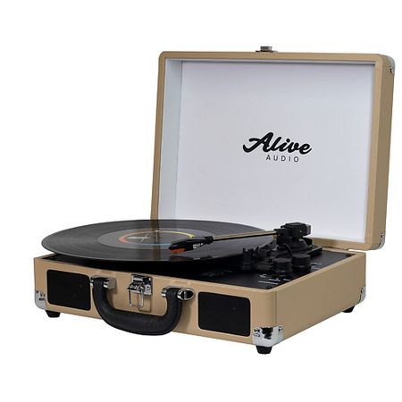 Виниловый проигрыватель ALIVE AUDIO Виниловый проигрыватель GLAM Latte c Bluetooth chzhvan bluetooth трекер для android