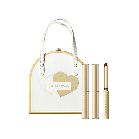 Набор средств для макияжа PERFECT DIARY Набор Small Slim Heel Lipsticks 3-Pack Heart Design