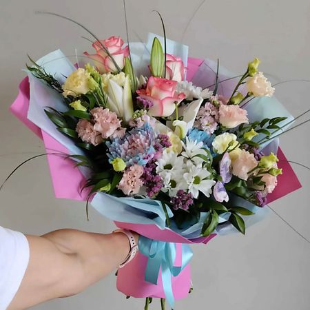 Букет живых цветов ЗОЛОТАЯ АУРА Букет 