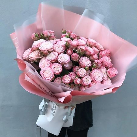 Букет живых цветов ПЛАНЕТА ЦВЕТОВ ТВОЯ ПЛАНЕТА Кружева