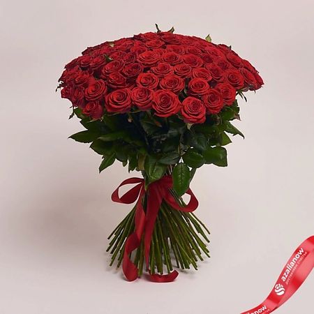Букет живых цветов AZALIANOW ЦВЕТЫ. ПОДАРКИ. ДЕКОР Классический букет 101 красная роза