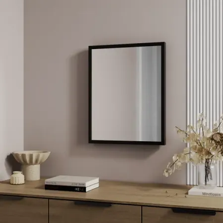 Зеркало декоративное Inspire Basic прямоугольное 40x50 см мдф цвет черный для honda 10 го поколения accord inspire 2018 2022 зеркало заднего вида нижняя крышка зеркала заднего вида базовый винт cove shell