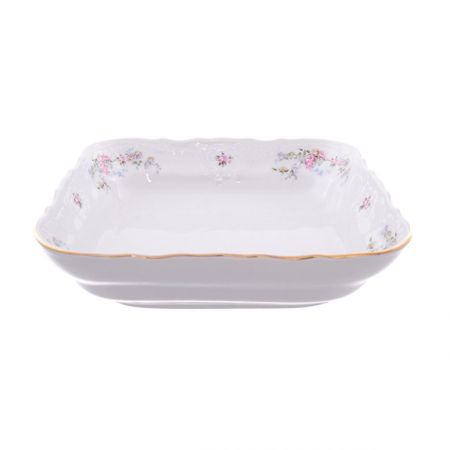 Салатник квадратный Bernadotte Дикая роза 25х25 см
