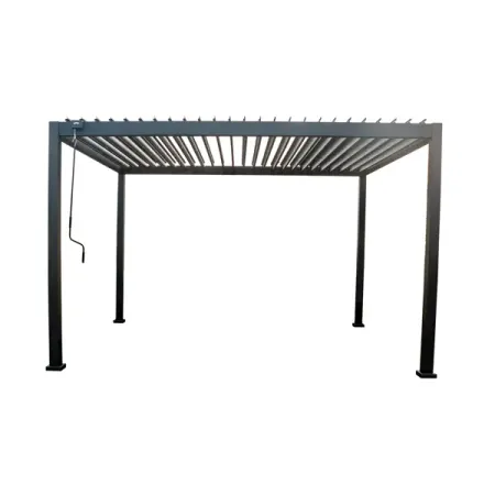 Пергола 3x4x2.5 м темно-серый алюминий карбоновые столбы для геодезии gps prism pole 4 шт