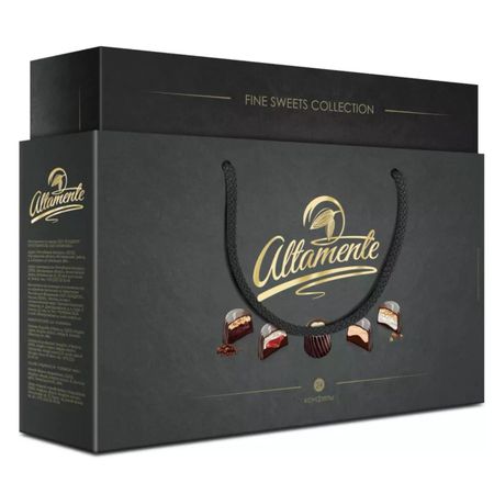 Набор конфет Altamente в чёрном пакете 370 г сорбит заменитель сахара порошок 500 гр