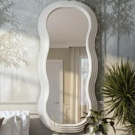 Зеркало декоративное Nuage фигурное 55x125 см пластик цвет белый щетка toolberg для декора пластиковая 235х135мм арт 1413112